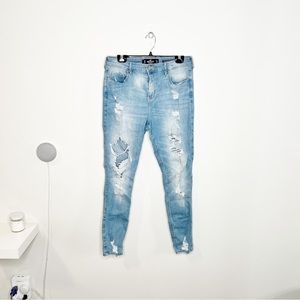 Hollister curvy high rise super skinny stretch jean